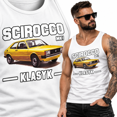 TANK TOP ŚMIESZNY MOTORYZACYJNE SCIROCCO MK 1